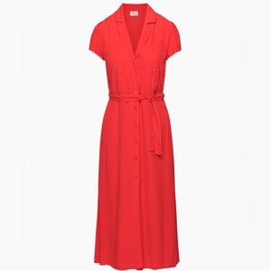 Aritzia | Wilfred | The Shirt Dress | Maraschino | Large